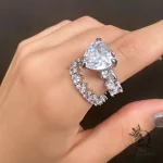 حلقه به همراه پشت حلقه قلب