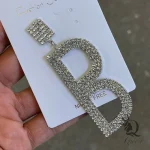گوشواره دخترانه حروف انگلیسی طرح B گوشواره دخترانه حروف انگلیسی طرح B
