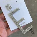گوشواره دخترانه حروف انگلیسی طرح E گوشواره دخترانه حروف انگلیسی طرح E